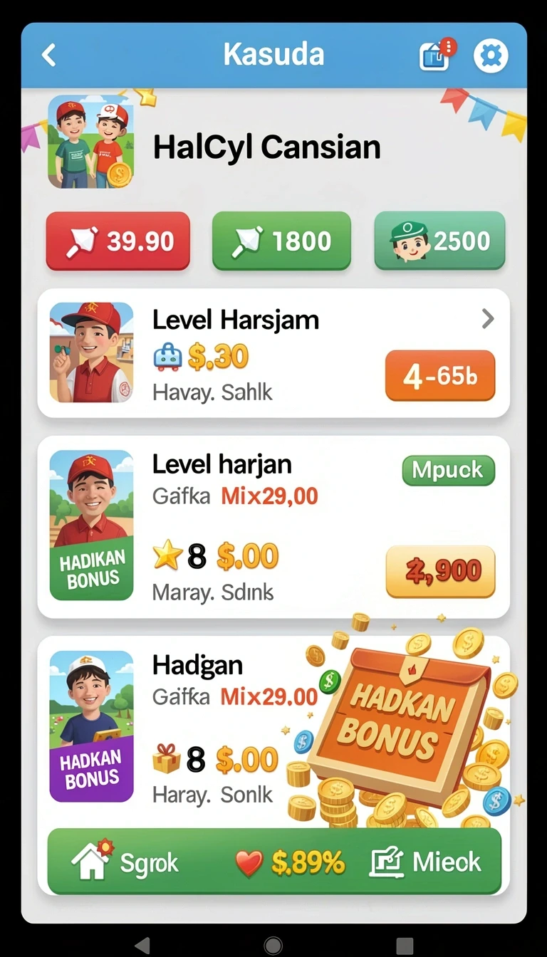 Beragam pilihan permainan menarik dalam aplikasi Download olx888 APK untuk Android.